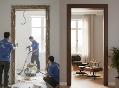 Thay Khung Cửa Hỏng Bằng Khung Cửa Nhựa Gỗ tại Quận 1, TP.HCM