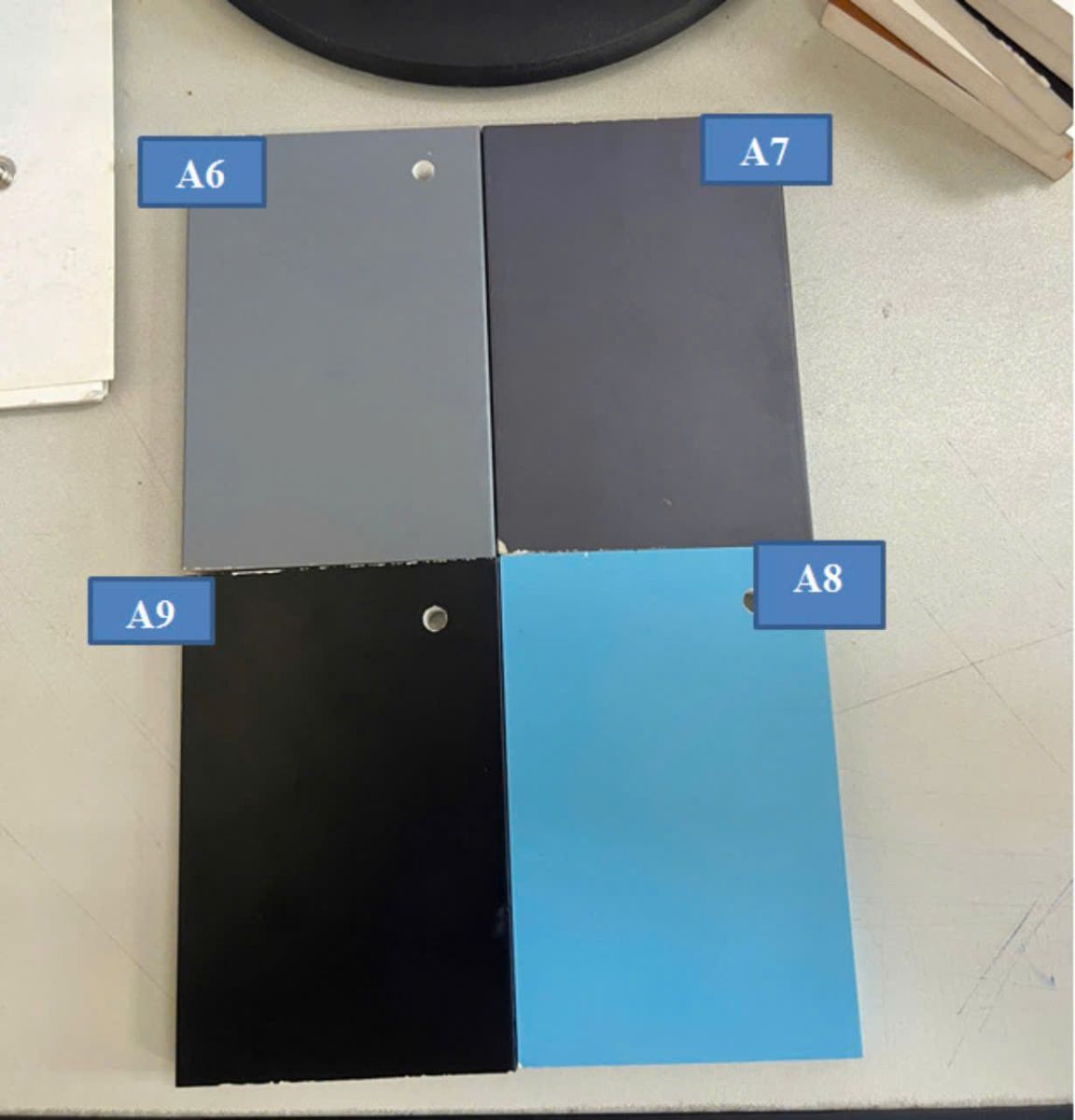 bảng màu sơn cửa nhựa composite