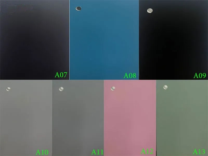 bảng màu sơn PU cửa nhựa composite sungyu