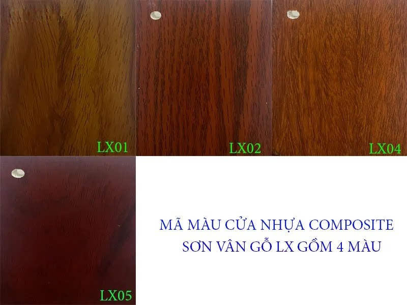 bảng màu sơn vân gỗ LX cao cấp