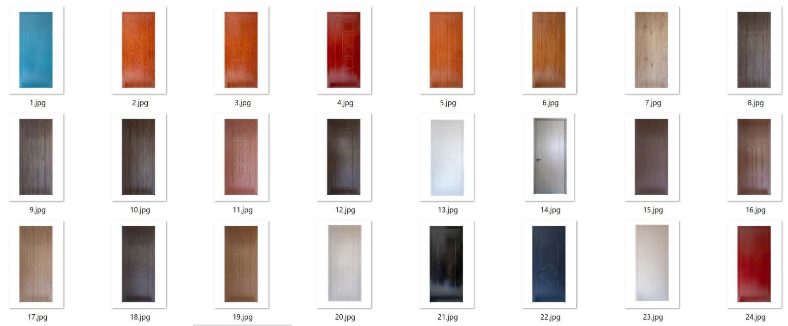 các mẫu cửa nhựa phủ film pvc, sơn lx, sơn pu