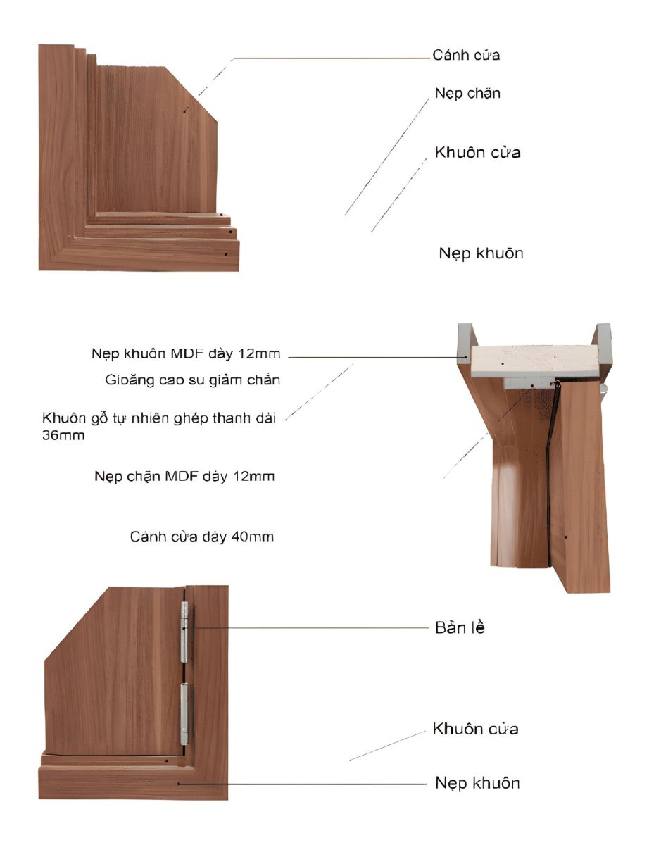 cửa gỗ công nghiệp cách âm tốt