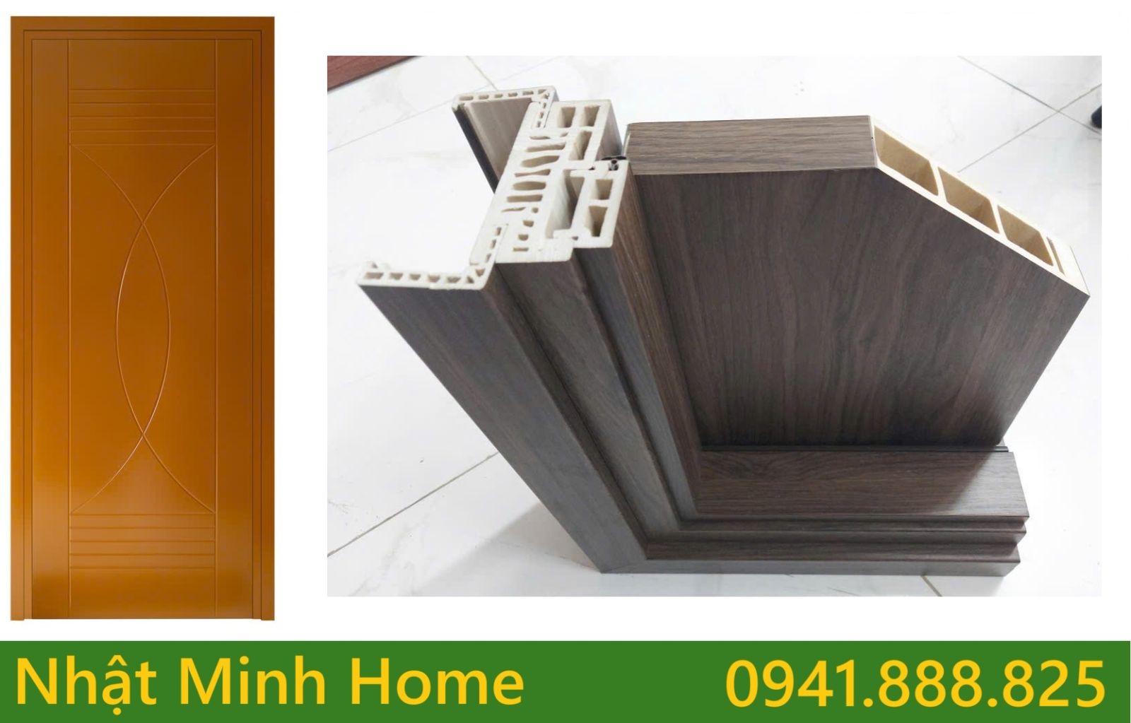 cấu tạo cửa nhựa gỗ composite sungyu khung 105