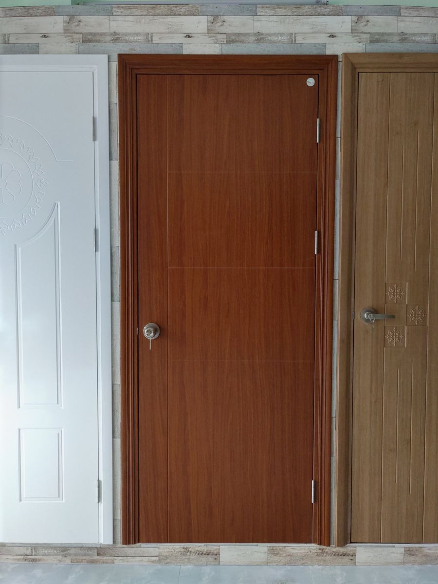 composite plastic bedroom door installation in Thuan An