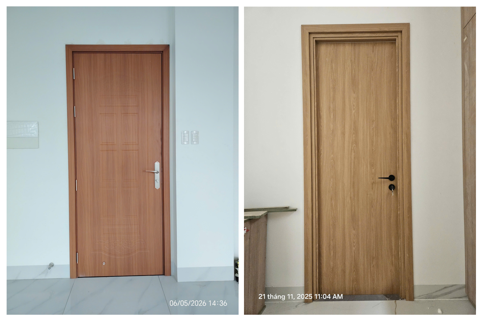 cửa phòng ngủ nhựa gỗ composite AGP