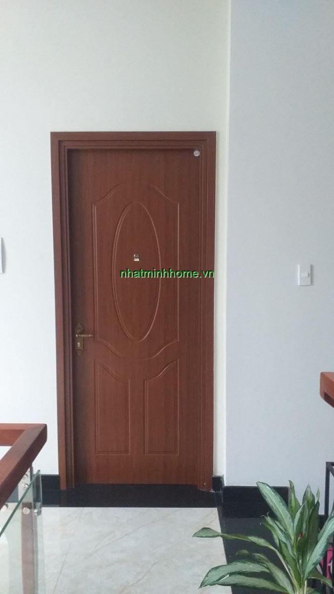cửa phòng ngủ nhựa composite màu giả gỗ căm xe