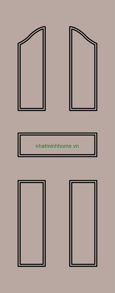 Cửa Nhựa Gỗ Composite Koss Giá Rẻ Mã K1402