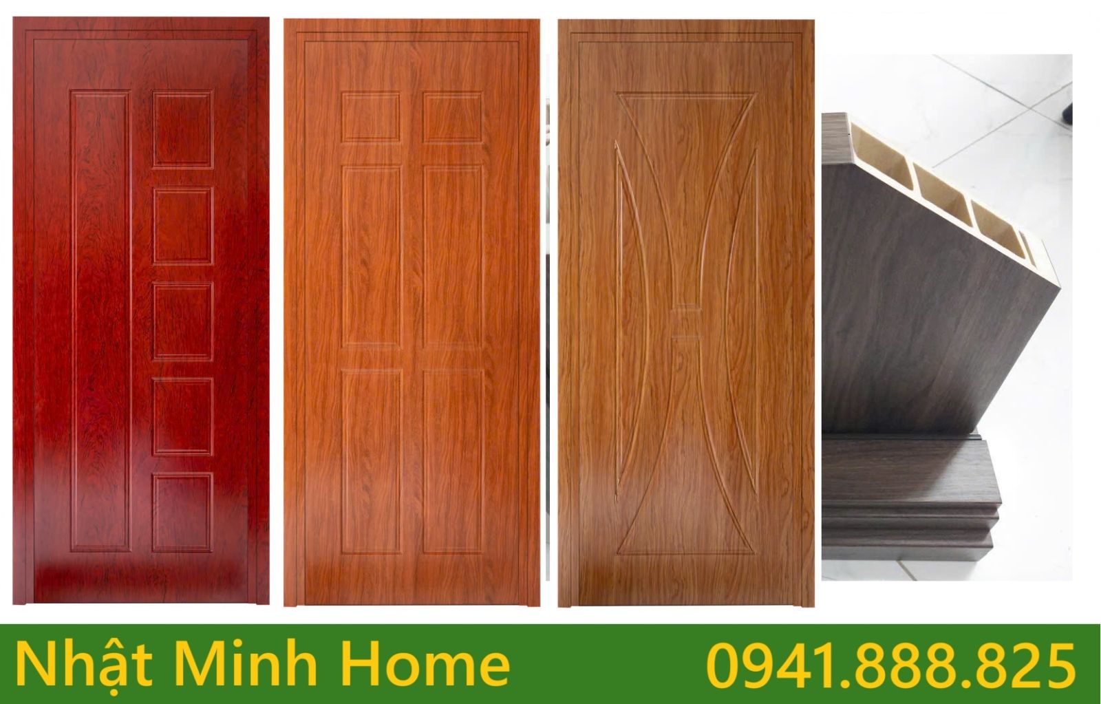 các mẫu cửa nhựa gỗ composite son vân gỗ LX cao cấp
