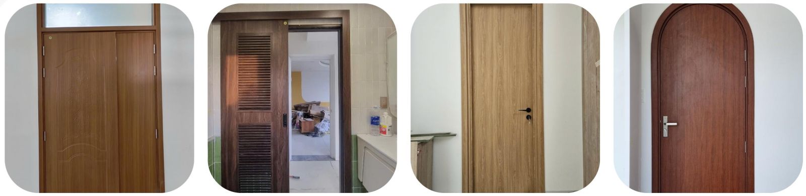 Cửa nhựa giả gỗ nhà vệ sinh chống nước