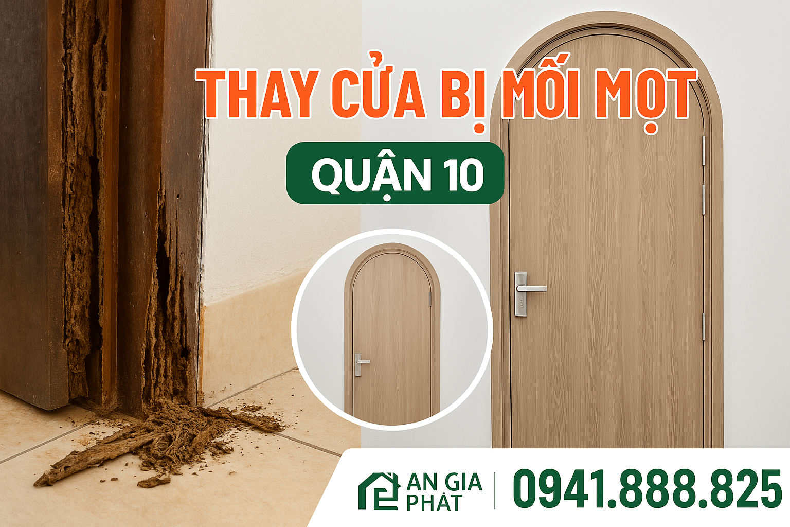 cửa vòm nhựa composite chống nước chống mối mọt tại Phước Hải