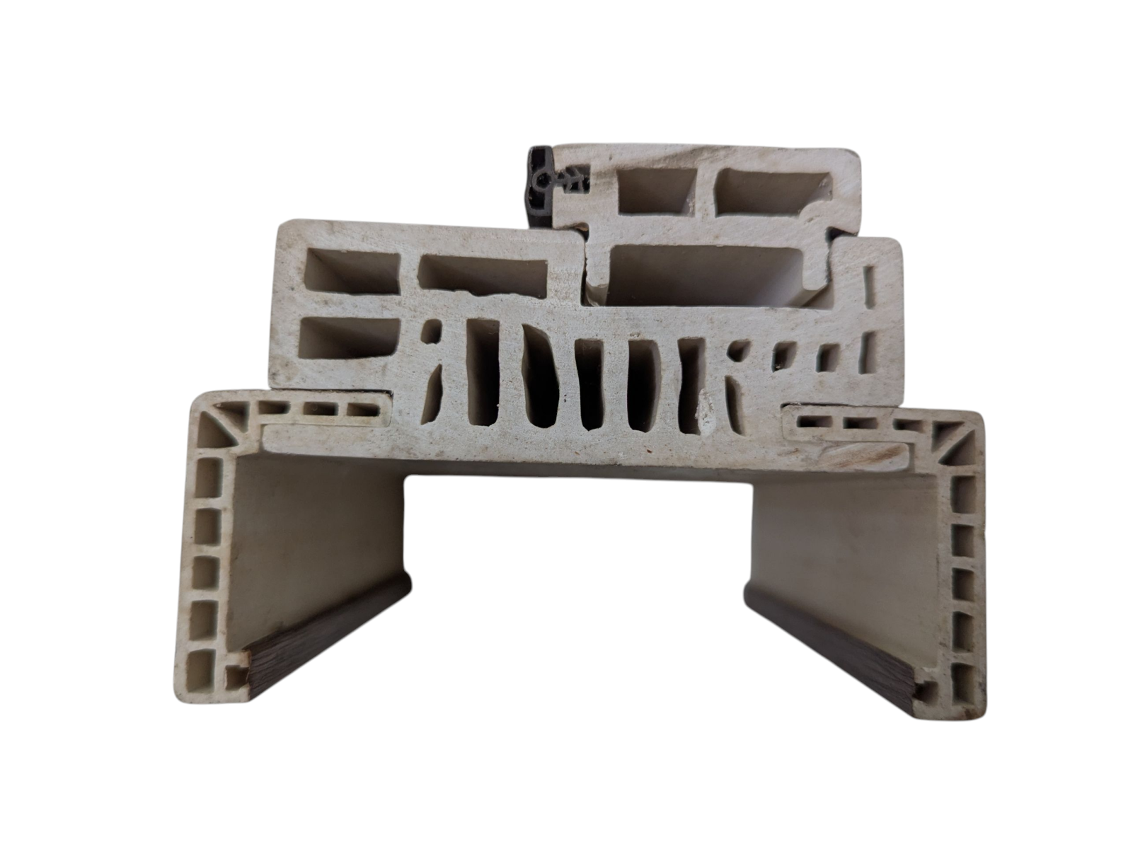 mặt cắt khung bao cửa nhựa gỗ composite