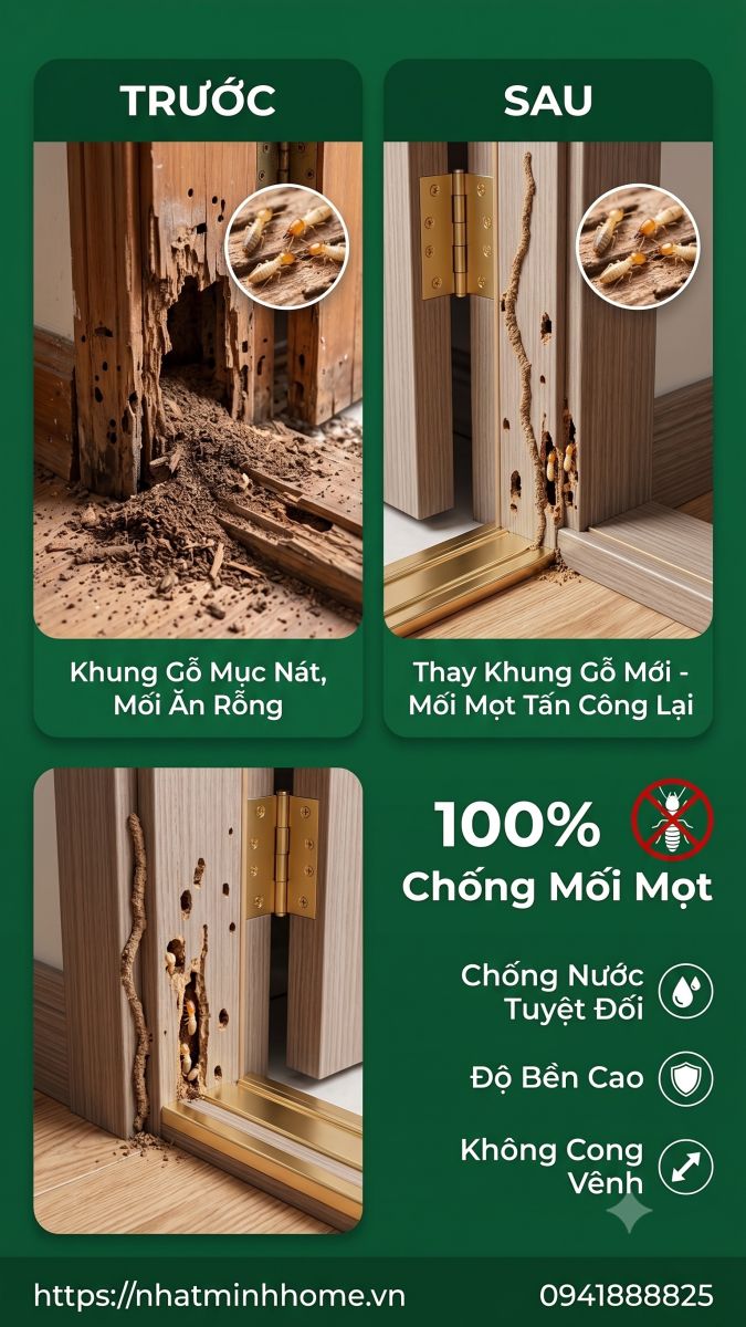 Nhật Minh Home - dịch vụ thay thế khung cửa nhựa Composite chuyên nghiệp