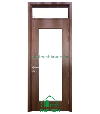 Cửa Gỗ MDF Melamine An Cường Gắn Ô Fix Kính Giá Rẻ NM29 
