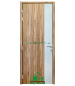 Cửa Gỗ MDF Melamine An Cường Viền Phối 2 Màu NM30