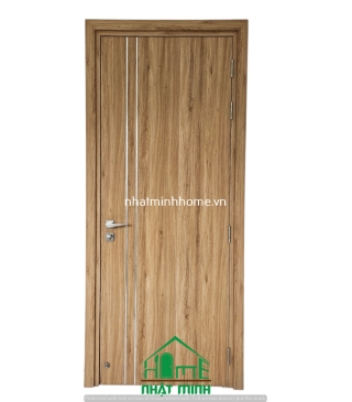 Cửa Nhựa Gỗ Composite AGP – Mã Màu B18 (Chạy Chỉ Nhôm Dọc)