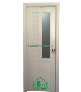 Cửa Nhựa Đài Loan Ghép Thanh Giả Gỗ Giá Rẻ NM110