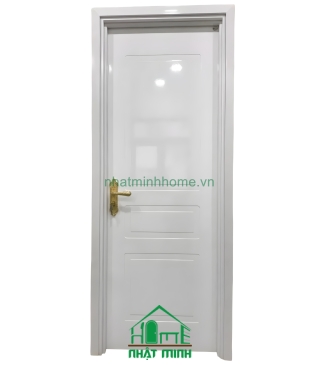 Cửa Nhựa Gỗ Composite Sơn Trắng Giá Rẻ NM70