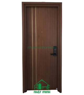 Cửa Nhựa Gỗ Composite 2 Chỉ Sọc Giá Rẻ  NM81