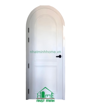 Cửa Vòm Nhựa Gỗ Composite Sơn PU Trắng NM31