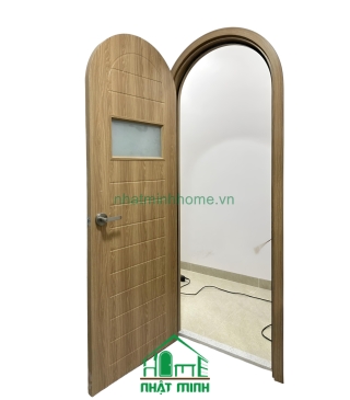 Cửa Vòm Nhựa Composite Gắn Kính NM38