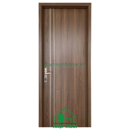 Cửa Gỗ MDF Melamine An Cường Viền 3 Sọc Chỉ Giá Rẻ NM25