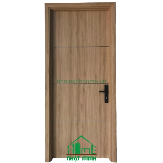 Cửa Gỗ MDF An Cường CNC Chỉ Sơn Đen Giá Rẻ