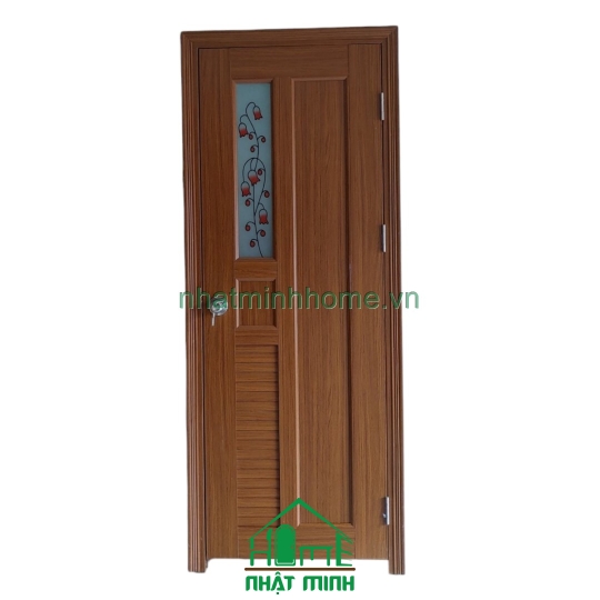 Cửa Nhựa Đài Loan Ghép Thanh Giả Gỗ Giá Rẻ NM106