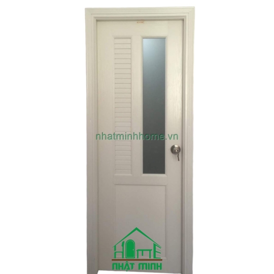 Cửa Nhựa Đài Loan Ghép Thanh Giả Gỗ Giá Rẻ NM110