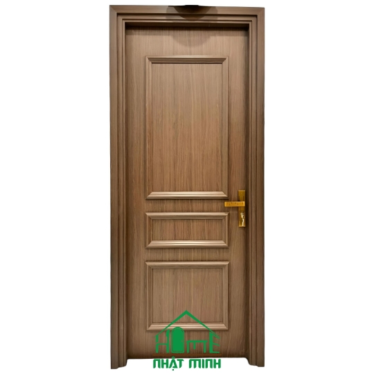 Cửa Nhựa Gỗ Composite Chỉ Nổi Cổ Điển NM02