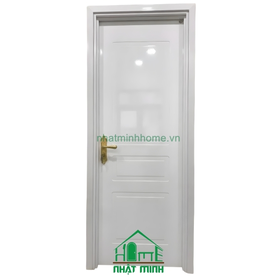 Cửa Nhựa Gỗ Composite Sơn Trắng Giá Rẻ NM70