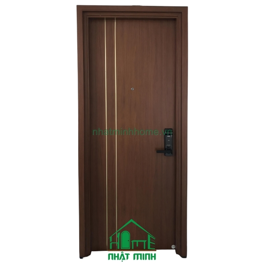Cửa Nhựa Gỗ Composite 2 Chỉ Sọc Giá Rẻ  NM81