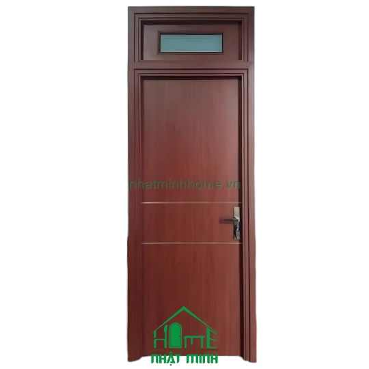 Cửa Nhựa Gỗ Composite Gắn Ô Fix Giá Rẻ NM74