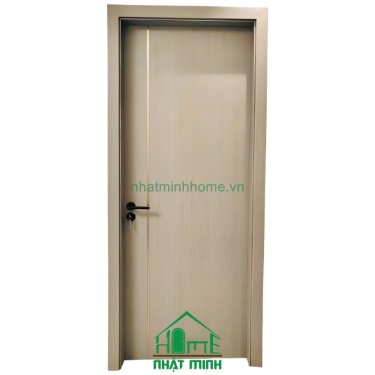 Cửa Nhựa Gỗ Composite Phẳng Sọc Chỉ Giá Rẻ NM91