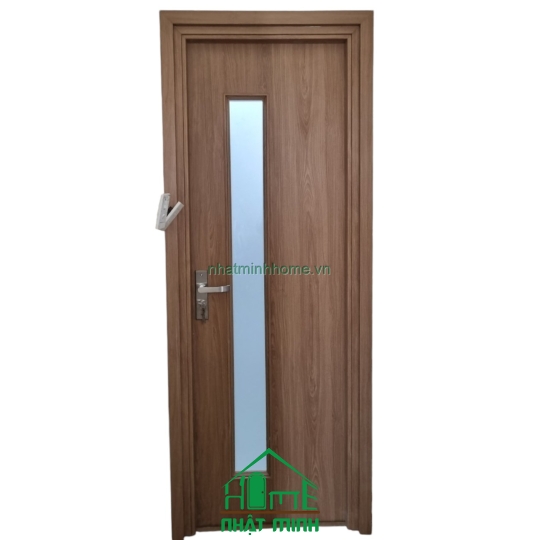 Cửa Nhựa Giả Gỗ Composite Gắn Kính Dài NM121