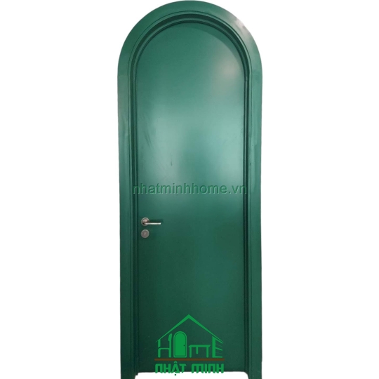 Cửa Vòm Gỗ MDF Sơn Màu Xanh NM01
