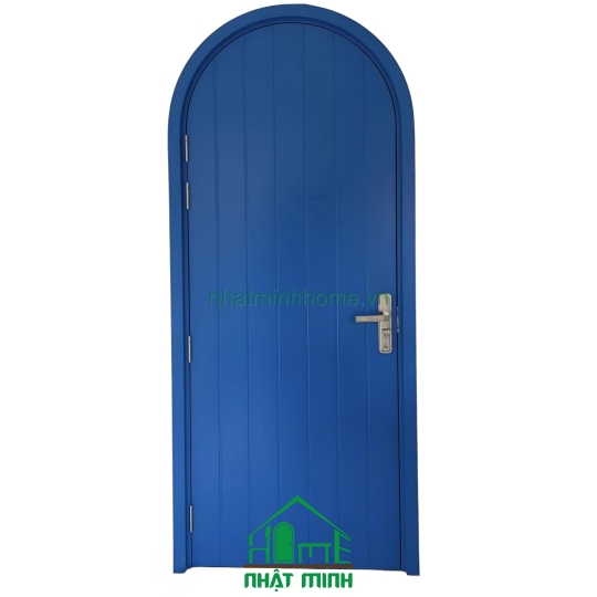 Cửa Vòm Nhựa Gỗ Composite Sơn Xanh NM44