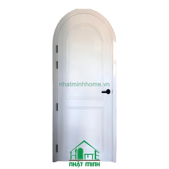 Cửa Vòm Nhựa Gỗ Composite Sơn PU Trắng NM31