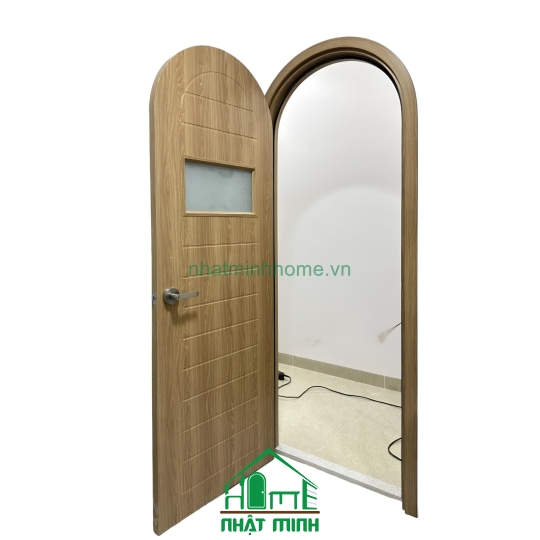 Cửa Vòm Nhựa Composite Gắn Kính NM38
