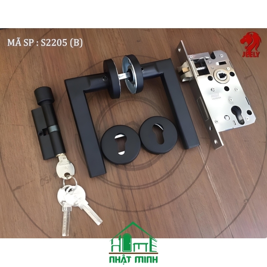 Khóa Phân Thể Tay Gạt Jeely Đen 2205B