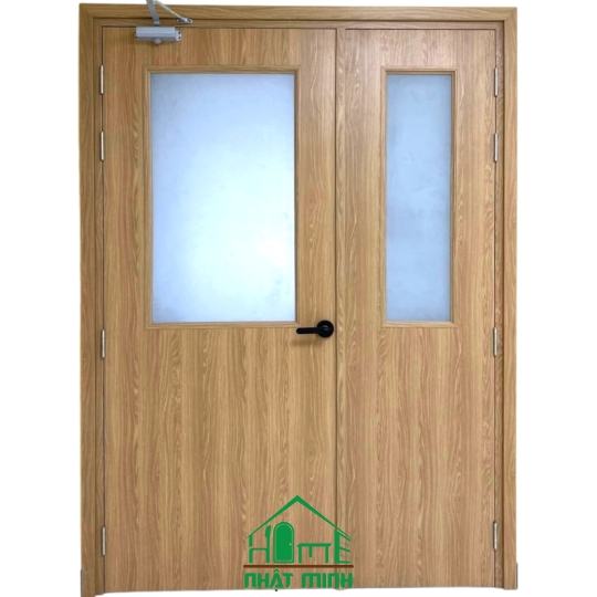 Cửa 2 cánh nhựa gỗ Composite 2C2K